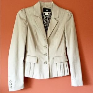 H&M Light Beige/Khaki Blazer